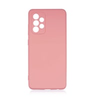 Samsung Galaxy A52 Kılıf Özel Orijinal Lansman Serisi, İçi Kadife, Pürüzsüz Yumuşak ve Mat TPU Silikon (Açık Pembe)