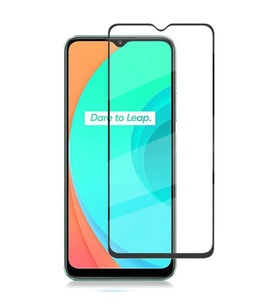 Realme C11 4G Uyumlu Ön Koruma Seramik Nano Ekran Koruyucu (Siyah)