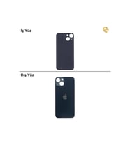 iPhone 13 MİNİ Lacivert Renk Arka Kapak Arka Cam Batarya Kapağı Lazer Kesim Kapak Pil Kapağı
