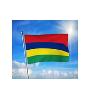Mauritius Bayrağı Premium Raşel Kumaş 100x150 cm