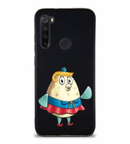 Xiaomi Redmi Note 8 Soft Premier Kapak Bayan Puff Tasarımlı Silikon Kılıf - Siyah (Şeffaf)