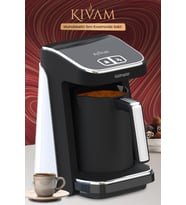 Goldmaster Kıvam Beyaz Geniş Hazneli Türk Kahve Makinesi