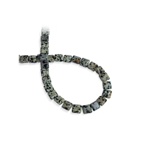 Dalmaçyalı Jasper Doğal Taş Yassı Kare Kesim 10x10mm Dizi
