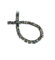 Dalmaçyalı Jasper Doğal Taş Yassı Kare Kesim 10x10mm Dizi