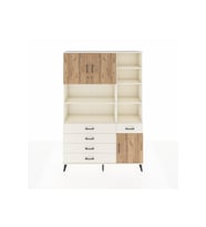 Arges Dolap 9 Raflı 5 Çekmeceli 3 Kapaklı 132x30x195 Aytaşı-Çam/Aytaşı