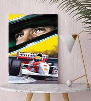 BK Gift F1 Ayrton Senna Tasarımlı Kanvas Tablo-1