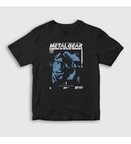 Presmono Unisex Çocuk Siyah Solid Snake Metal Gear Solid T-Shirt 467159tt