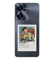 Realme C55 Uyumlu Toy Story Minimalist Poster Desenli Şeffaf Telefon Kılıfı