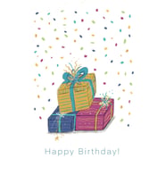 Konsept Tebrik Kartı - Happy Birthday, Hediye Paketi