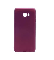 Samsung Galaxy C9 Pro Uyumlu Kılıf Zore Premier Silikon Kapak (Mürdüm)