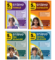 TUDEM YAYINLARI 5.SINIF STÜDYO TÜRKÇE - MATEMATİK - FEN BİLİMLERİ - SOSYAL BİLGİLER 4'LÜ SET