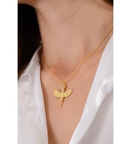 14 K Gold Kaplama 925 Ayar Gümüş Isis Kolye