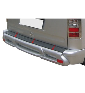 Ford Connect Uyumlu Arka Tampon Altı (Reflektörlü-Sensor Yerli) Fiber 2002-2014