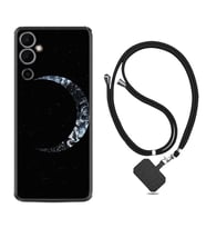 Tecno Pova 4 Kılıf Silikon Boyun Askılı İpli Desenli Silikon Yalnız Ay 1744