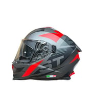 SWAY SW 865 GRİ KIRMIZI KAPALI KASK M