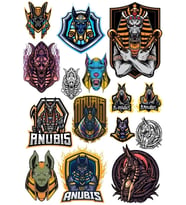 Mısır ve Firavun Sticker Set 2 20 Parça Telefon, Tablet, Defter, Laptop Sticker