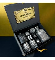 Elite Collection İsme Özel Viski Şişeli Hediye Seti – Siyah Lüks Kutuda