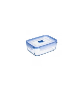 Luminarc Dikdörtgen Mavi Cam Saklama Kabı Pure Box Active 1220cc Ev Mutfak Saklama