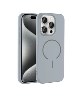 Apple iPhone 15 Pro Kılıf M-safe Şarj Özellikli Zore Meta Kapak