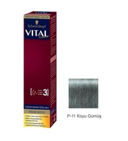 Vital Tüp Saç Boyası P11 Koyu Gümüş + Oksidan Sıvı 50 Ml