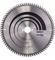 DAİRE TESTERE - OPTİLİNE WOOD 250*30 MM 80 DİŞ