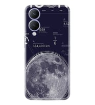 Vivo Y17S Kılıf Resimli Desenli Baskılı Silikon Moon info 1424
