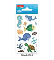 Tanex 7x12mm Deniz Hayvanları Tatoo TNX-26363