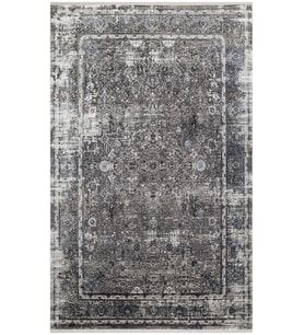 Bespoky Eberndorf Mavi Patchwork Pamuklu El Dokuması Alan Halısı