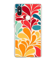 PrintiFy Xiaomi Mi 8 SE ile Uyumlu 1mm Slim Fit Retro Renkler 5 Baskılı Şeffaf  Kılıf