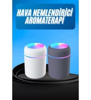 Humidifier Led Işıklı Mini Ortam Oda Kokusu Aromaterapi Buhardanlık