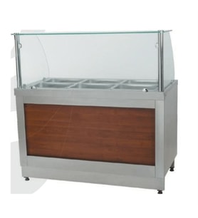 CSA Karacasan Sıcak Servis Benmarisi Tüplü Tezgahlı 230X90X85/135cm