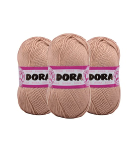 Ören Bayan Dora Bej El Örgü İpi Bronz 079 3lü