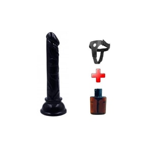 13 cm Belden Bağlamalı Testissiz Vantuzlu Realistik Penis anl Vajinal Dildo