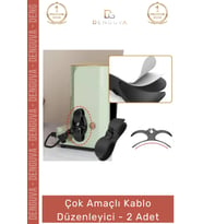 #KabloDüzenleyici Mutfak Tezgah Küçük Ev Aletleri Airfryer Kahve Makinesi Siyah Kablo Düzenleyici -