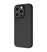 Vendas iPhone 15 Pro Max Uyumlu Kılıf Lansman Serisi Kadife İç Yüzeyli Yumuşak Dokulu Silikon Kapak (Siyah)