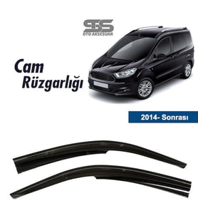 Cam Rüzgarlığı Ford Courier 2014 Sonrası Mügen Tip Piano Black