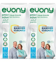 Evony Hasta Bezi Yetişkin Emici Külot M-Orta 60 Adet (2PK*30)