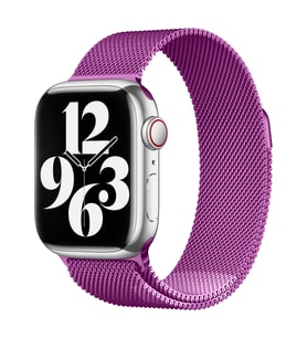 Apple Watch 42mm Uyumlu Kordon Hasır Metal Mıknatıslı Örgü Zore KRD-01 Kayış