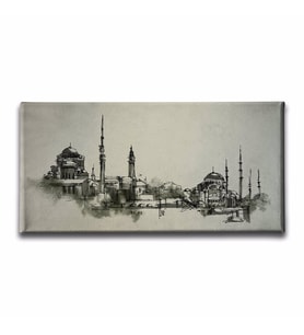 İstanbul Panoramik Kanvas Tablo PNRK129