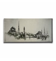 İstanbul Panoramik Kanvas Tablo PNRK129