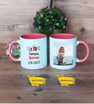 Fransızca Öğretmeni Kupa Bardak Pembe Fotoğraflı Öğretmenler Günü Hediyesi