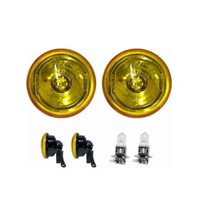 Sis Farı Seti Üniversal 90mm Sarı 2 Adet + H3 Ampül