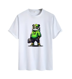 Animasyon Ayı Görselli  Unisex (Tshirt) Tişört