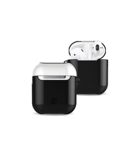Apple Airpods 2 (2.nesil) 3in1 Kılıf - Siyah-beyaz