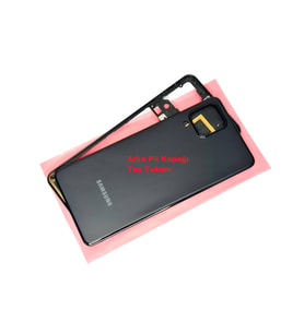 Samsung Galaxy A22 A225 4G Kasa Aka Pil Batarya Kapağı SİYAH