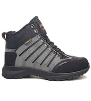 Potinonline  Dkrs.116 Unisex İçi Polarlı Fermuarlı Kısa Outdoor Bot (Füme)
