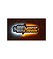 Mony Tasarım %100 Music Led Işıklı Tablo (Sarı-Beyaz)