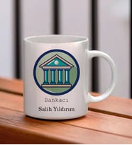 Kişiye Özel Bankacı Temalı Kupa Bardak