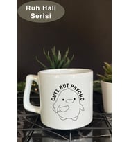 Ruh Hali Serisi Komik Yazılı Tasarım Bardak, Hediye Kupa Bardak
