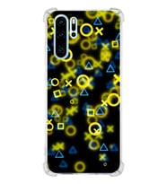Huawei P30 Pro  Köşe Korumalı Antişok Kapak Semboller Tasarımlı Şeffaf  Kılıf